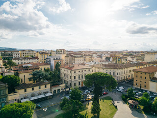 Fototapeta na wymiar Aerial view of Florence downtown, Tuscany, Italy.