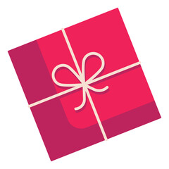 Gift boxes with bow knot. Surprise boxes. Celebrate birthday or Christmas on the white background