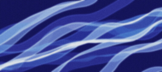 Obraz premium Blue abstract background with white wavy lines texture