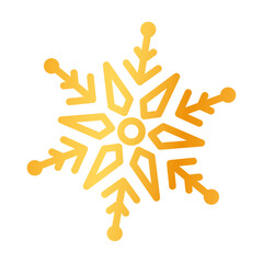 hand drawn snowflake illustration on the white