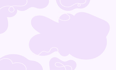 Flat abstract doodle background design