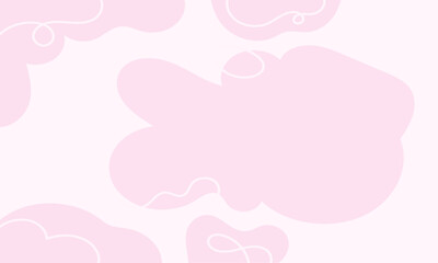 Flat abstract doodle background design