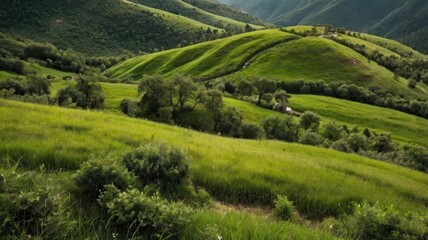 Obraz premium panorama of the mountains in autumn