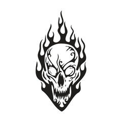 fire head skull