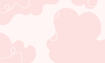 Flat abstract doodle background design