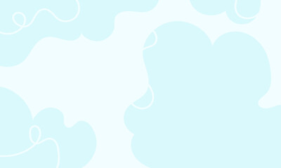 Flat abstract doodle background design