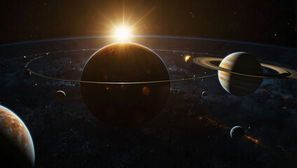 SOLAR SYSTEM DIFFERENT VIEWS