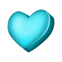 Hand drawn style heart illustration isolated