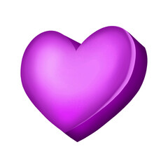 Hand drawn style heart isolated illustration