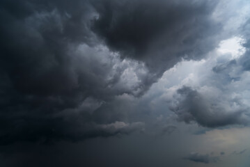  Dark sky with stormy clouds. Dramatic sky rain,Dark clouds before a thunder-storm.