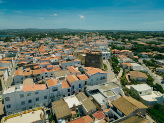 Obraz premium aerial view of Calasetta Beach Town, Sardinia