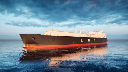 LNG tanker in the open sea © Alex Kondratenko