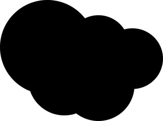 Simple cloud vector icon. Symbol for forecast and online data storage. Isolated illustration in white background.