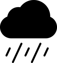 Simple cloud vector icon. Symbol for forecast and online data storage. Isolated illustration in white background.