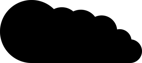 Simple cloud vector icon. Symbol for forecast and online data storage. Isolated illustration in white background.