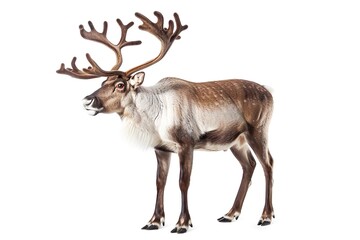 Obraz premium Reindeer isolated on a white background