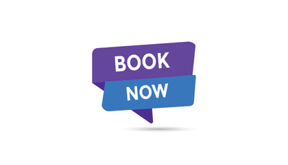 Book now button web banner templates. Vector Illustration 
