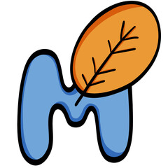 Uppercase Letter ABC Halloween illustration 