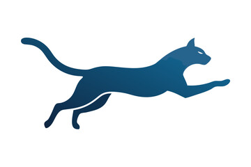 A jumping Cat vector illustration