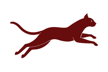 A jumping Cat vector illustration