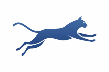 A jumping Cat vector illustration