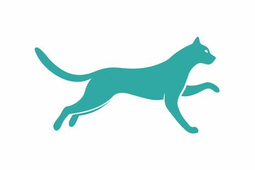 A jumping Cat vector illustration