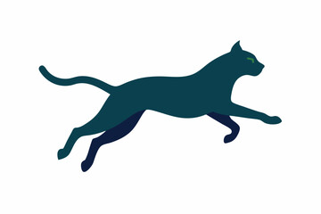 A jumping Cat vector illustration