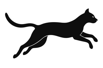 A jumping Cat vector illustration