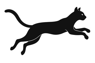 A jumping Cat vector illustration