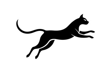 A jumping Cat vector illustration