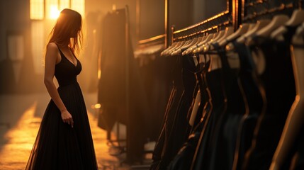 Fashion designer creating a new collection, showcasing creativity and industry expertise