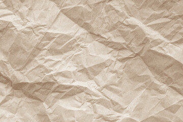 Crumpled brown paper texture. Abstract background and texture for design.
