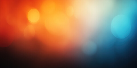 Orange, blue and red and purple gradient abstract background, defocused style, blurred grainy texture, high resolution minimalist photography, sharp focus and depth of field effect