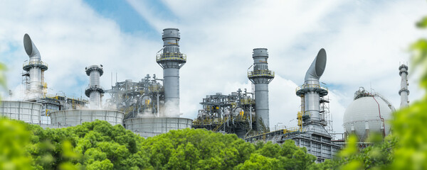 Gas separation industry or eco-energy for sustainable energy saving, environmentally friendly industry, low carbon emissions