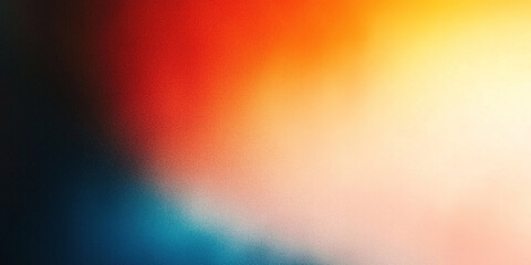 Orange, blue and red and purple gradient abstract background, defocused style, blurred grainy texture, high resolution minimalist photography, sharp focus and depth of field effect