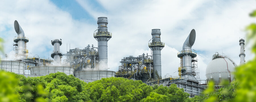 Gas separation industry or eco-energy for sustainable energy saving, environmentally friendly industry, low carbon emissions