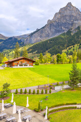 House in Kandersteg, mountains, Switzerland