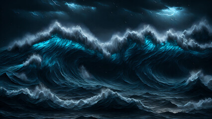 Stormy Seas background 3d wallpaper
