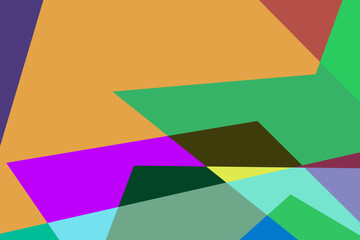 Colorful flat abstract geometric psychedelic pop art poster background