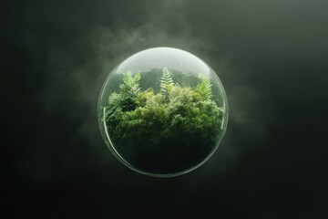 Shielding Earth: Symbolic Image of Ozone Layer's Protection Against Global Warming