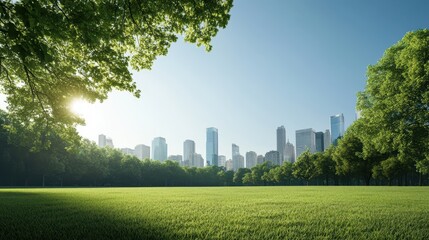 Eco-Friendly Cityscape: Ozone's Clean Air Magic