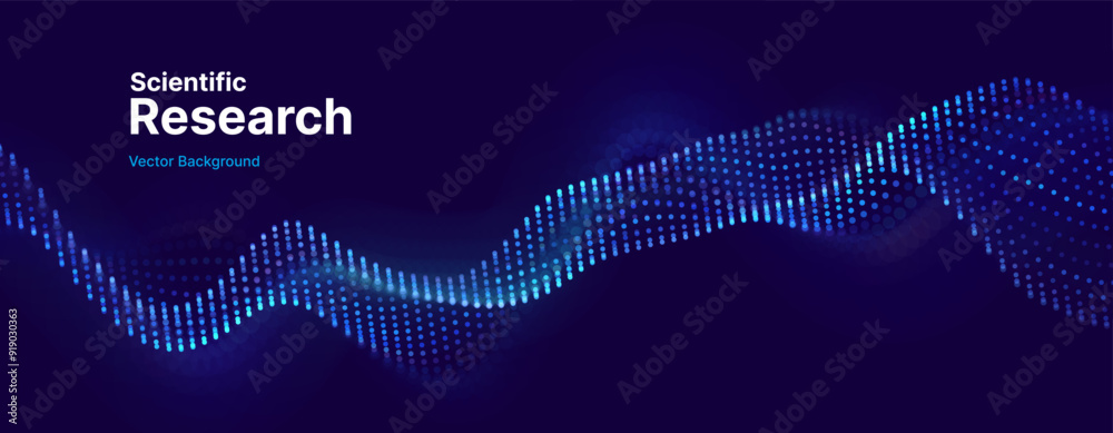 Aufkleber Cyber Big Data Flow Particles Bokeh. Digital Neural Network. Concept of AI Artificial Intelligence Technology Machine Deep Learning. Digital Communication. Science Technology Presentation Vector.