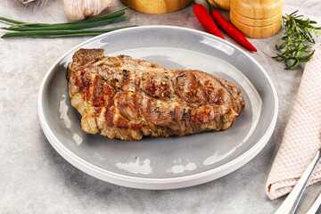 Grilled pork sirloin for dinner