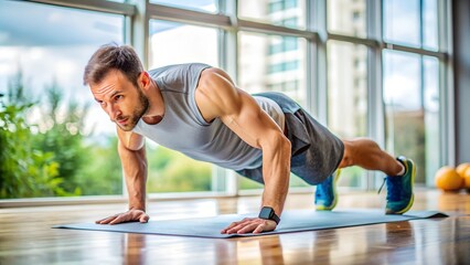 Obraz premium Create a full-body workout routine using only resistance bands.