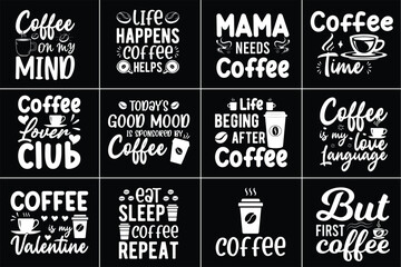 Fototapeta premium Coffee Svg Design Bundle