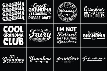 Obraz premium Grandma Svg Design Bundle