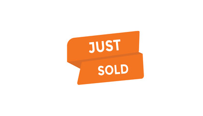Just sold button web banner templates. Vector Illustration 
