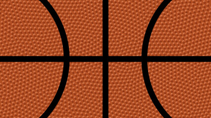 Basketball Ball Realistic Leather Texture with Bumps Pattern Background. Orange Rubber Pebbles Grain Dots Texture. Sports Theme Banner Backdrop. Vector Illustration.