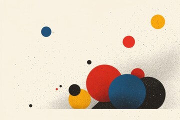 Vibrant Dot Art: International Dot Day Celebration in Minimalist Flat Illustration Style