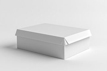 Fototapeta premium Paper Box Mockup A4 on isolated background created with Generative AI
